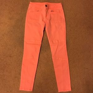 American Eagle Hot Coral Moro Jeans